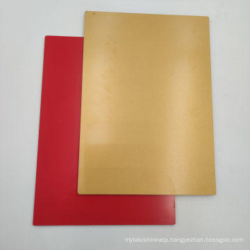 Gold Color Fire Resistance Aluminium Composite Panel